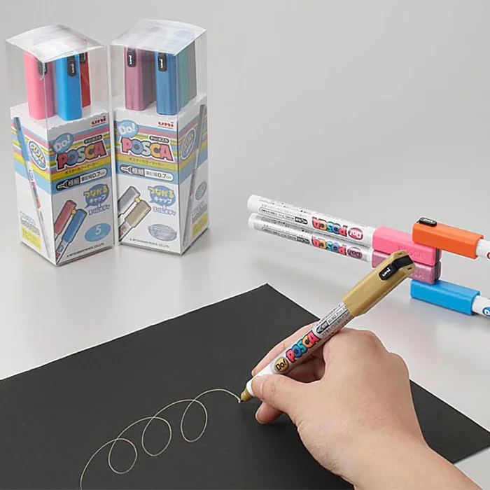 

1 Set Uni Do ! Posca Colored Paint Marker Pens Needle Tip PC-1MD School Stationery Office Art Supplies Multi-color Optional