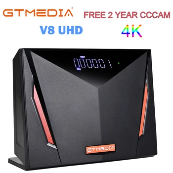 

Gtmedia V8 UHD satellite receiver Built in wifi support T2-MI H.265 DVB-S/S2/S2X+T/T2/Cable/ATSC-C/ISDBT better V8 POR2 TV BOX