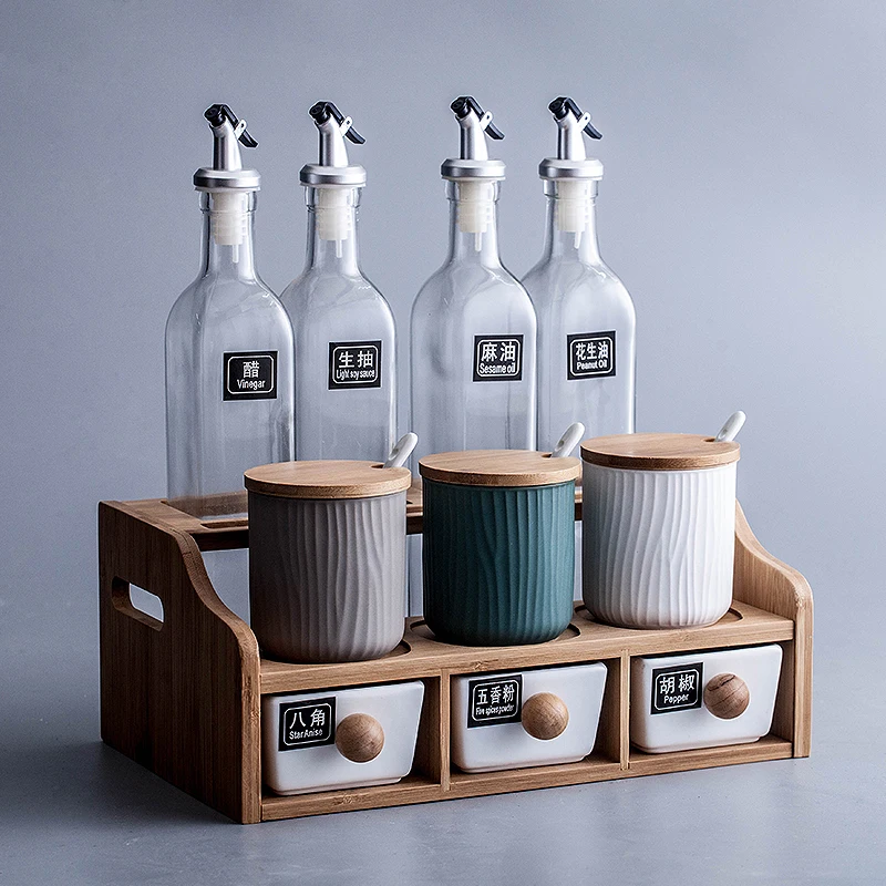 Spices & Condiments OLJA Ceramic Seasoning Jar Set TRÖSKEL