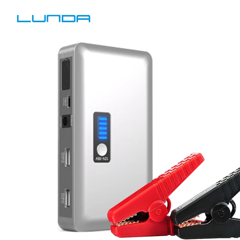 

12000mWh Car Battery Jump Starter Smart Emergency Starting Device 600A Peak Power Bank Car Charger Car Booster EU Plug