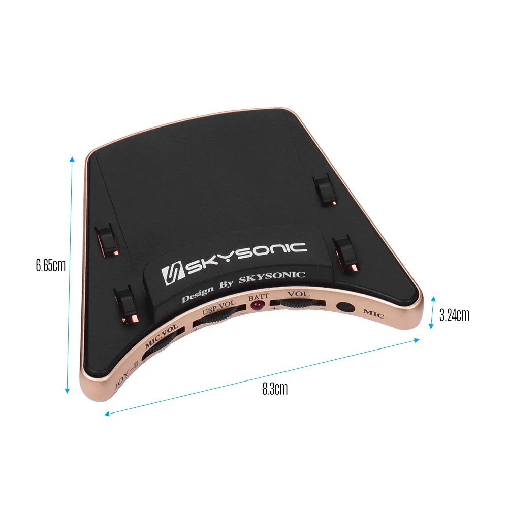 SKYSONIC JOY-II звукосниматель для акустической гитары пьезомикрофон Двойные режимы звукоснимателя с регуляторами громкости Простая установка для 36-42 дюймовой гитары