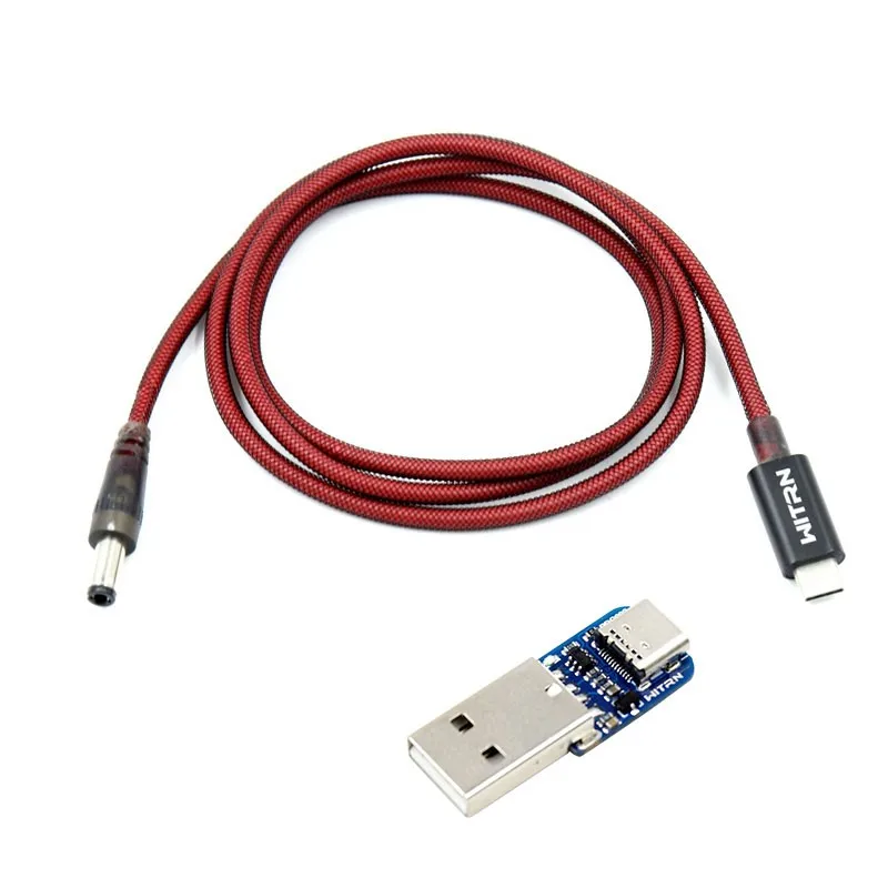 USB PD кабель 1 м USB-C к DC PD кабель WITRN-PDC002 3-й версии+ USB HID плата адаптера обновления