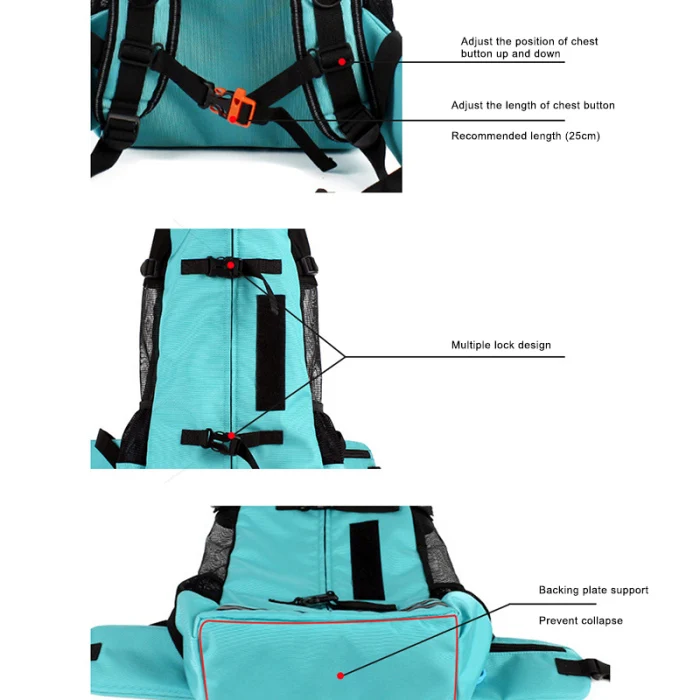 Рюкзак для домашних животных дышащая Сумка-переноска для собак для больших собак рюкзак с изображением бульдога регулируемые дорожные сумки THIN889
