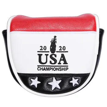 

golf putter head cover USA 2020 putter headcover Mallet Putter Headcovers Golf Club Head Cover Leather