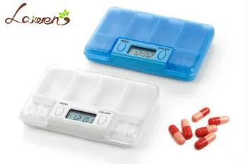 

Laiwen 4 alarms pill timer reminder pill box timer medication reminder alarm HC-7000B free shipping pill cases with timer