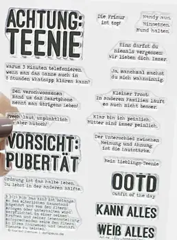 

German Clear Silicone Stamps for DIY Scrapbooking/Card Making/Kids Christmas Decoration Supplies Popular A2053