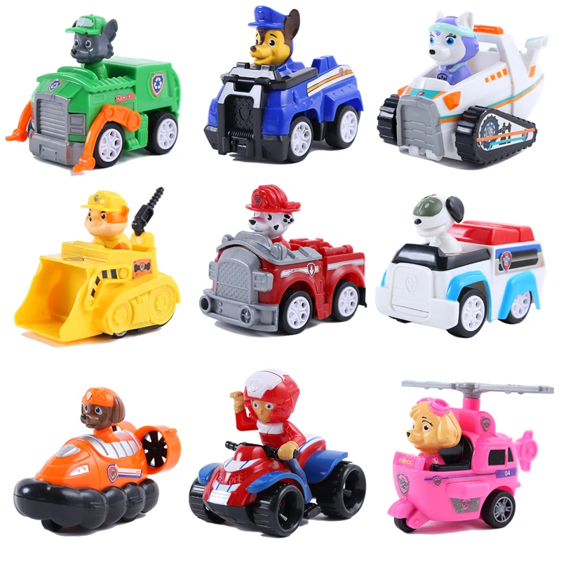 Paw Patrol Toys Set Puppy car Patrulla Canina Action Figures Model Toy Marshall Ryder Vehicle Car Kids Christmas Gift | Игрушки и хобби