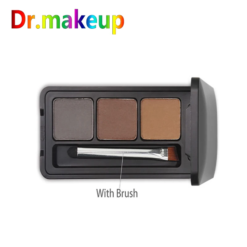 

Dr.makeup 3 Colors Eyebrow Powder Palette Waterproof Shade For Eyebrows Enhancer Cosmetic Brush Mirror Box Makeup Tools Set