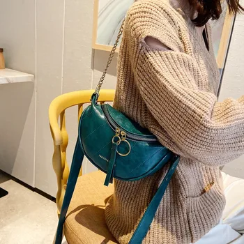 

new fashion waist bag belt bag Unisex Fashion Double Zipper Leather Bags Crossbody Bag Chest Bags поясная сумка сумка на пояс