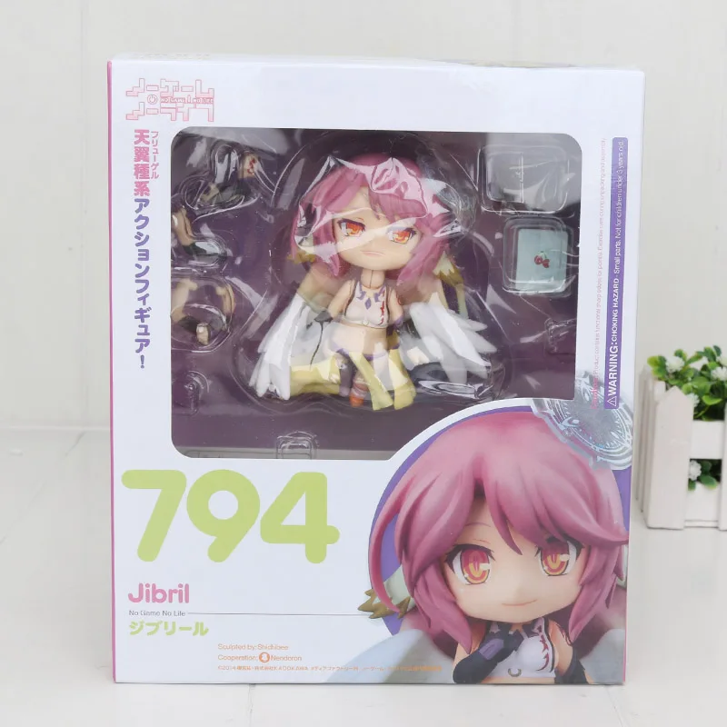 10 см без игры без жизни Широ Сора Джибрил Nendoroid 653 652 794 ПВХ фигурка модель детские игрушки кукла
