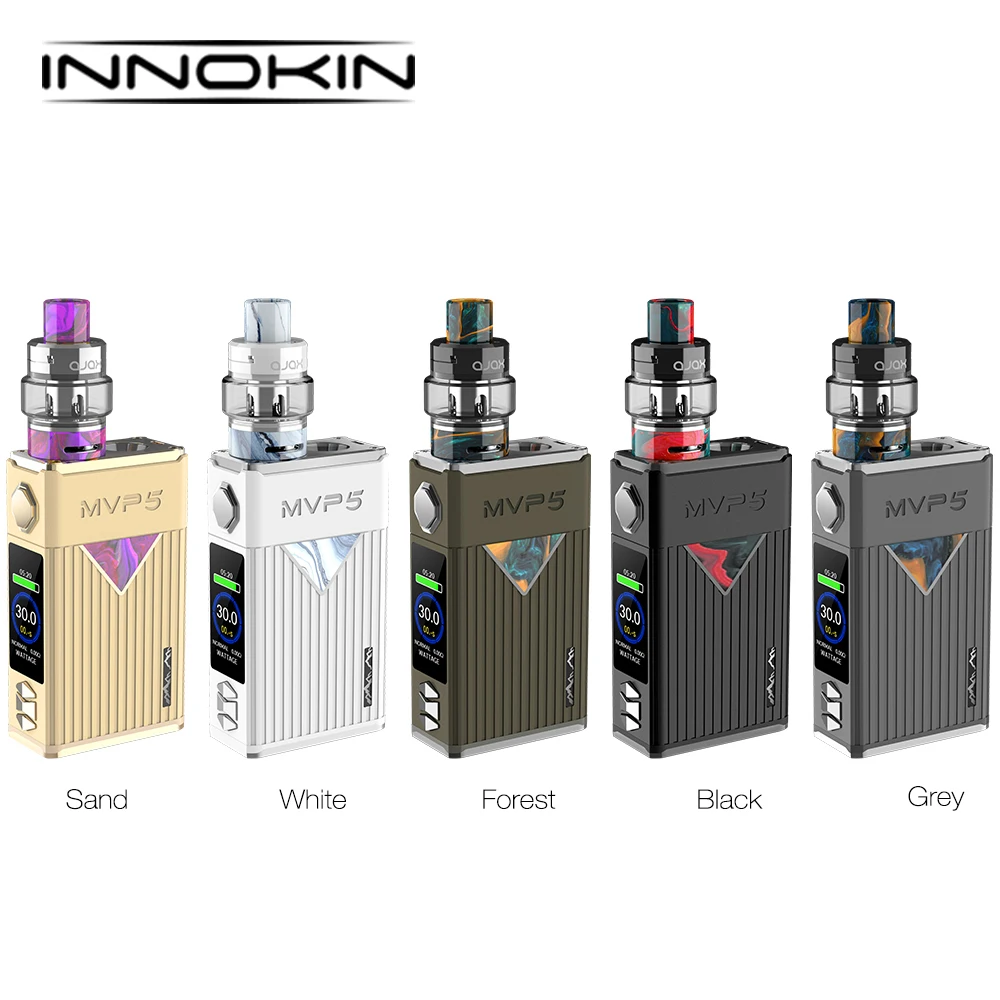 Комплект Innokin MVP5 Ajax 120 Вт TC с 5200 мАч встроенным аккумулятором 2 мл/5 мл Герметичный Бак Ajax Max 120 Вт электронная сигарета Vape Kit vs Gen