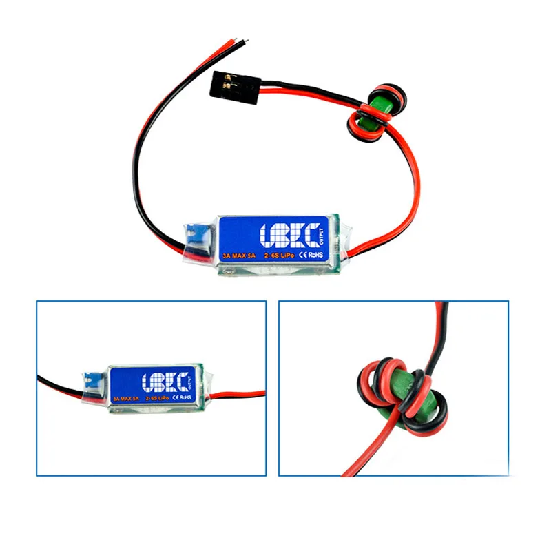 Us 7 12 1pcs 3a Bec Ubec 5v 6v Switchable Fully Shielded Anti Interference Switching Power Spare Parts For Rc Fpv Drone Model Parts Amp Accessories