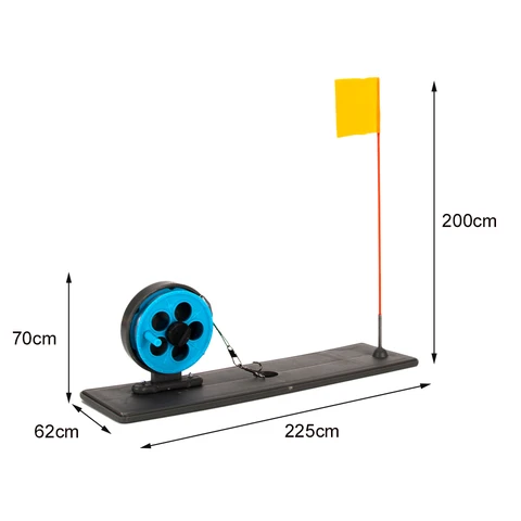 Mini Fishing Rod Tip-Up Orange Flag Marker Winter Ice Fishing Pole Flag Indicator Equipment Fishing Accessories Tackle