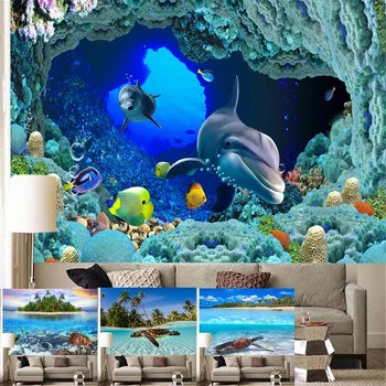 

Landscape Tapestry Colorful Undersea Fish Printing Tapestry Bohemian Tapestry Home Decor (150X100cm/150X130cm/200X150cm)