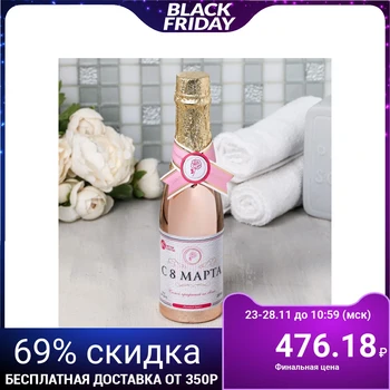 

Shower gel in a golden bottle "From March 8", 260 ml. 4515177