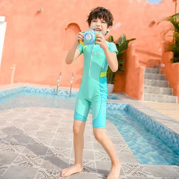 

Children's Swimsuit Kids Girls 2020 For Child Swimwear Female Bikini Clothes Bathing Suits Boys One Piece Short Long Sleeve