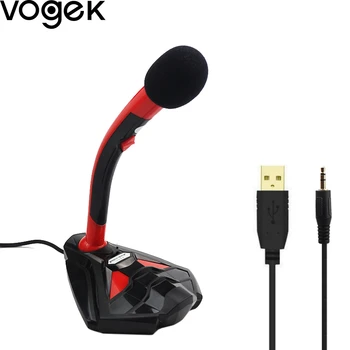 

Vogek Karaoke Microphone for Computer YouTube HD Studio Noise Cancelling USB 3.5mm Microphone Condenser for Recording Gaming