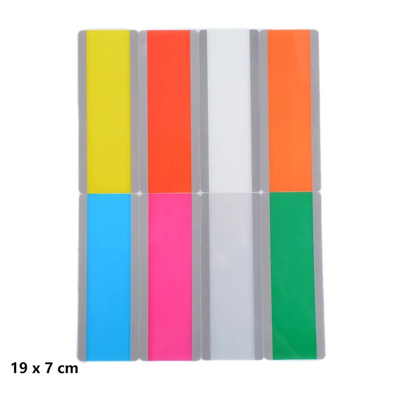 Transparent Reading Guide Strip 6/8/10 Pcs for Dyslexia Student Highlighter Colored Overlays Plastic Bookmark Metal Bookmark Floral Painting Bookmark Bookmarks Stationery Supplies