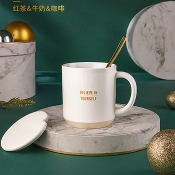 

Simple Coffee Mug Ceramics Black Office Couple Insulated Coffee Mug Funny Thermal with Handle Nordic Kubek Wine Tumbler XX60CM