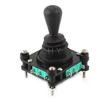 

Black 360 Degree 4NO 4NC Game Joystick Switch AC 240V 5Amp