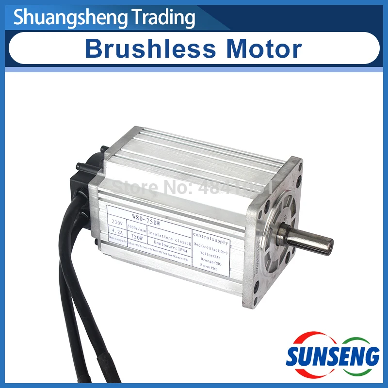 

Brushless DC Motor 220v W80-750W SIEG SX2.7.1-80 5000 RPM JET JMD-X2S Milling machine Motor