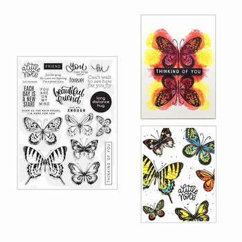 

2020 New Layer Metal Cutting Dies and Scrapbooking For Paper Making Butterfly Stencil Embossing Frame Card Craft Clear Stamp Set