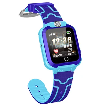 

Voice Chat Anti Lost GPS Location Temperature Monitoring Silicone SIM Card SOS Kids Smart Watch Student Tracker Phone Call