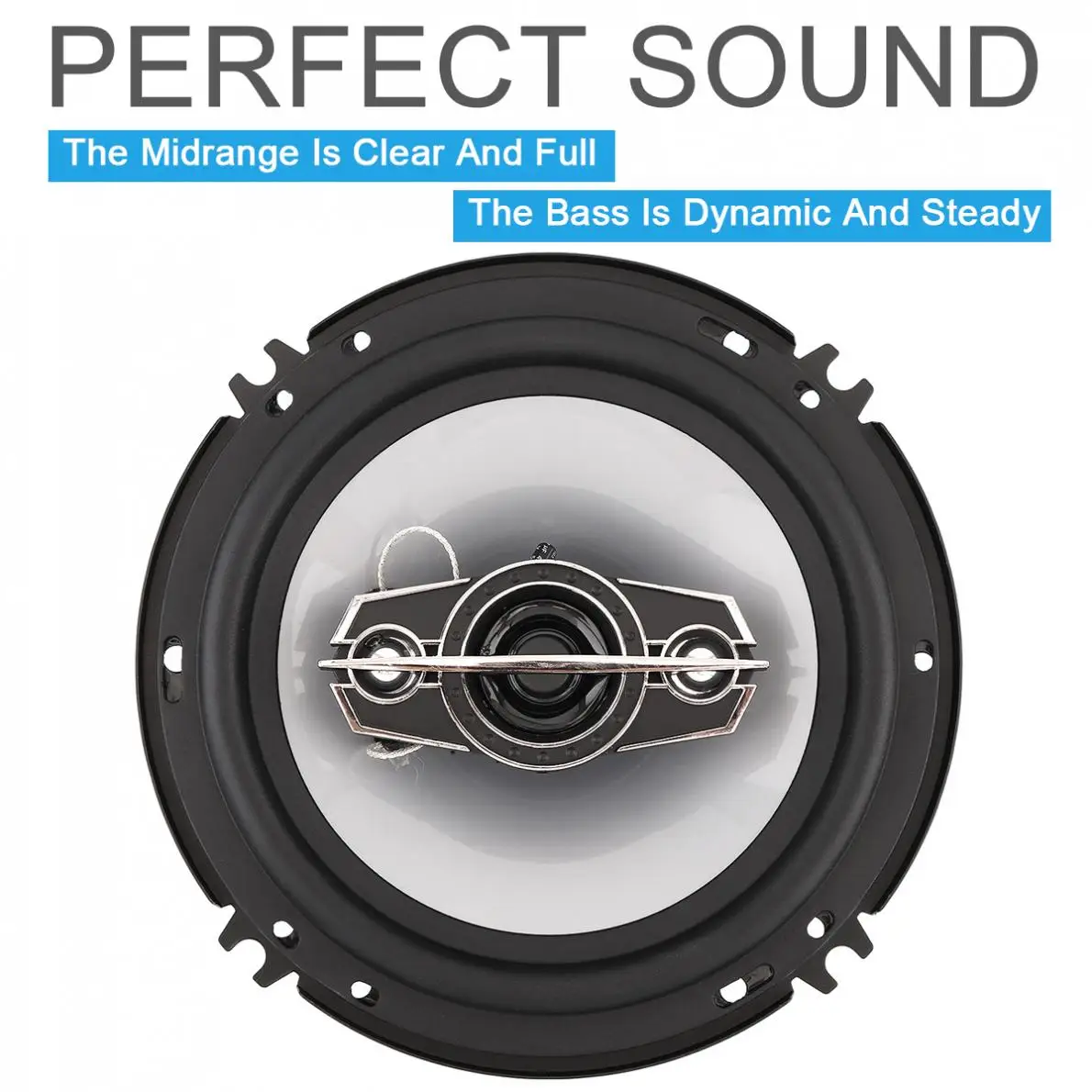 2pcs 6 Inch 500W 4 Way Car Coaxial Hifi Speakers Auto Music Stereo Full Range Frequency Speaker Non-destructive Installation