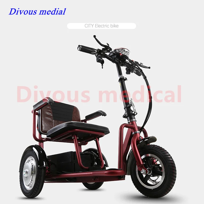 Double Motor Electric Scooter 3 Wheel 48V 700W Lightweight Foldable Mobility Scooter for Elderly 5