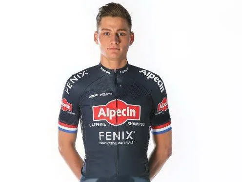 Мужская велосипедная майка с коротким рукавом Alpecin Fenix Pro Team MVDP быстросохнущая