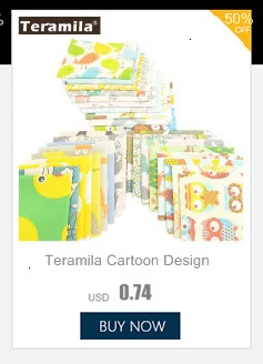 Teramila хлопчатобумажная ткань Algodon 20x25 см Telas с цветочным принтом, с рисунком героев из мультфильма, цветные ткани DIY одеяла Лоскутная Ткань Tecido подушка для малышей
