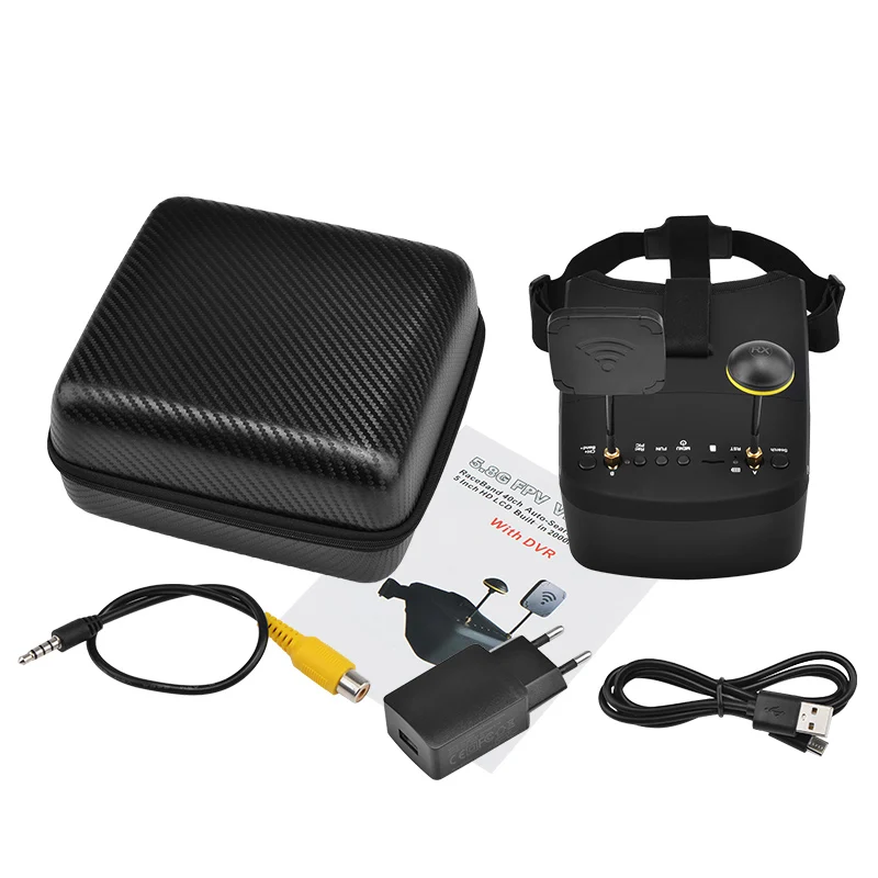 LS-800D FPV очки 5,8G 40CH 5 дюймов 4,3 дюймов HD DVR видео гарнитура комплект для RC гоночный Дрон Квадрокоптер Мультикоптер передача