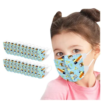 

Children Cartoon Print Dust Masks Disposable Protection Anti Pollution Mask