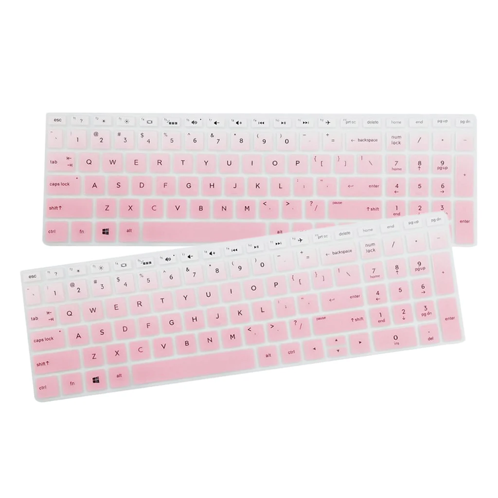 2pcs Keyboard Cover Ultra Thin Clear Keyboard Skin Protector for HP 15.6'' BF Keyboard Soft Silicone