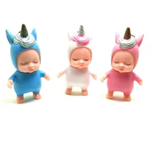 Мечтательный Детский жакет из денима для девочки; Сердце кукла-единорог/креативные милые Спящая кукла MENG/милый Единорог зверь/брелок-подвеска