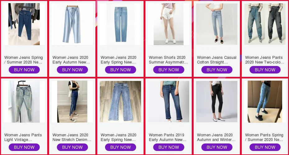 Women Jeans 2020 New High Waist Jeans
