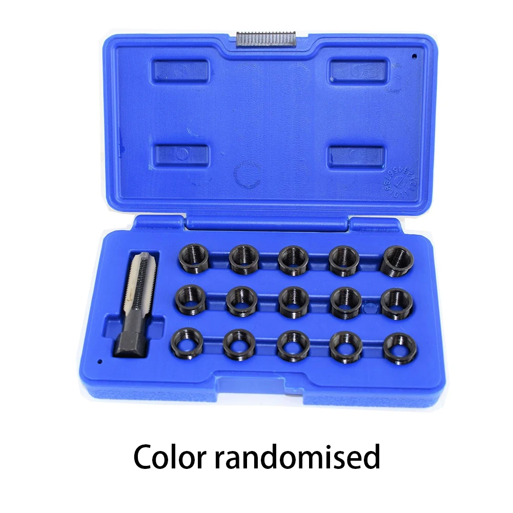 

Set Thread Rethreading Car Repair Ignition Plug Tap Hole Kit M14*1.25 16pcs