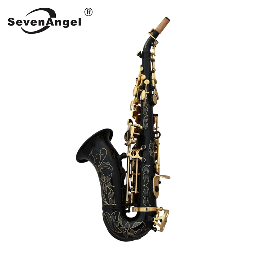 Sevenangel Professional Soprano Saxophone Bflat Brass Treble Small