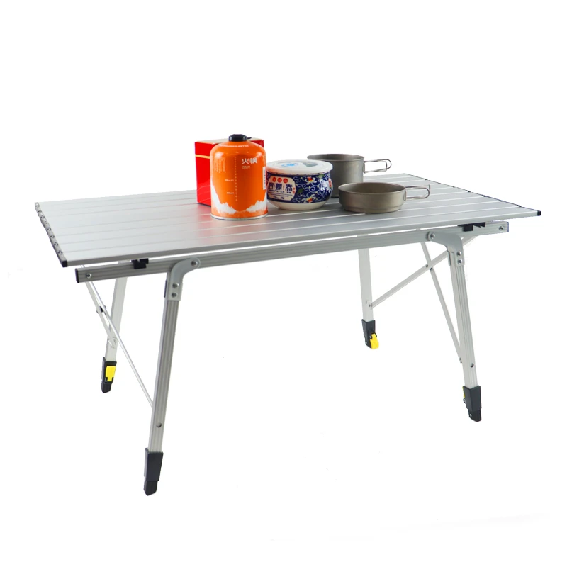 plegable portátil para acampar, mesa pierna alta para Picnic al aire libre, excursiones, mesa plegable para ordenador|Mesas de exterior| - AliExpress
