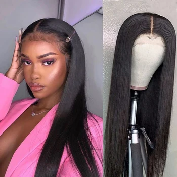 

Straight Lace Front Human Hair Wigs Pre Plucked with Baby Hair 150% 13x4 Lace Frontal Wig Brazilian Remy Hair Wigs For Wome