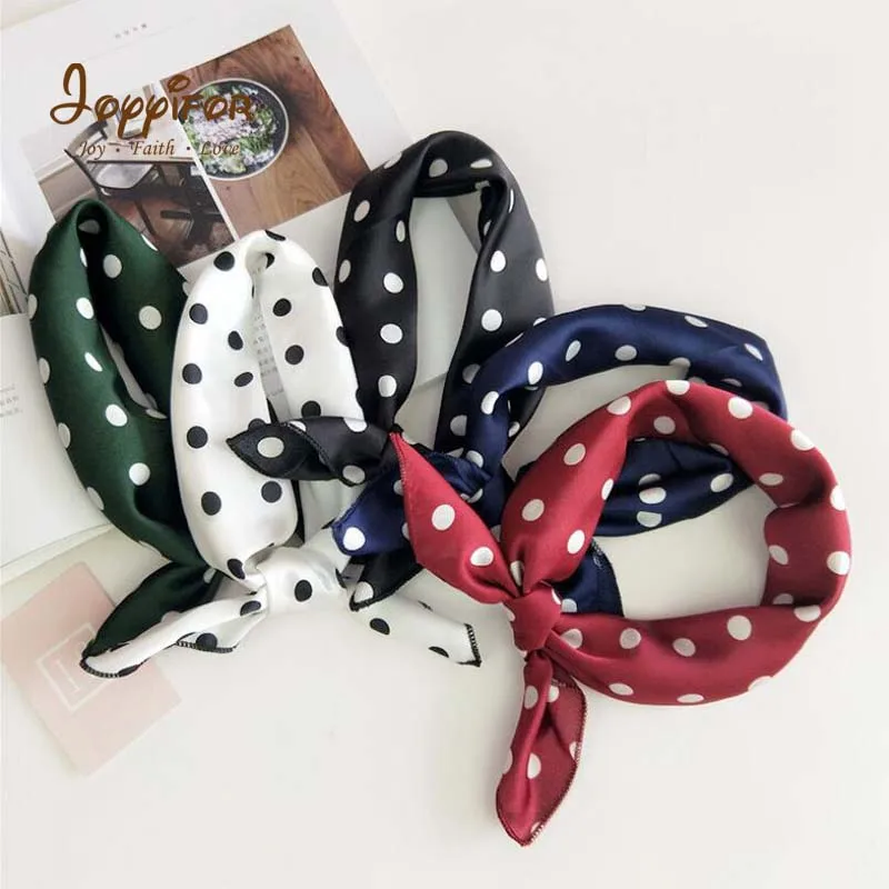 

Soft Square Scarf Hair Tie Band For Business Party Women Head Neck Silk Satin Scarf for Cute Girls Gifts Decorative Accessories