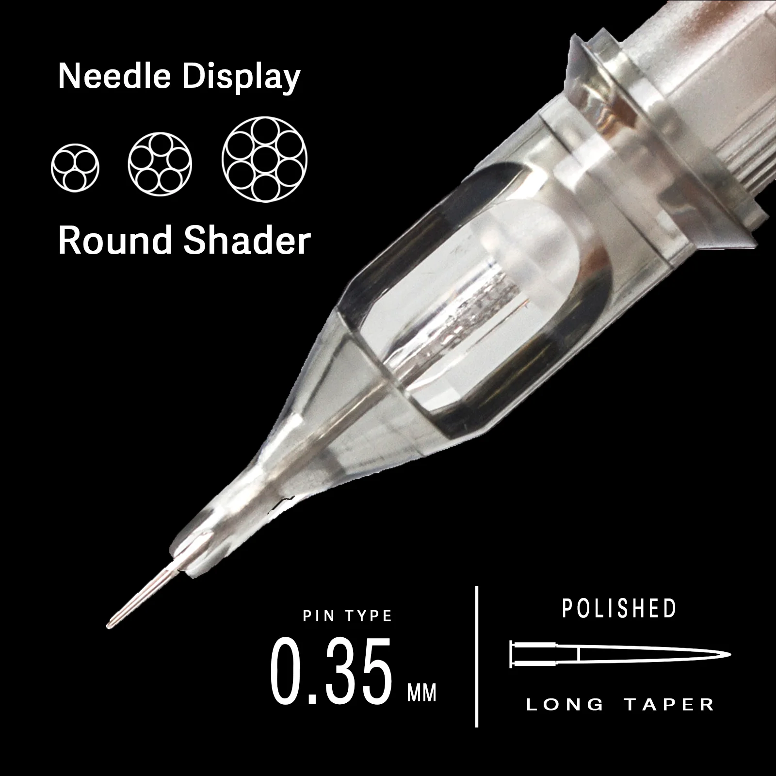 3/5/10 box EZ Revolution Patrone Tattoo Nadeln 1RL 3RL Permanent Make-Up Eyeliner für Rotary Patrone Tattoo maschine Stift – Detail 8