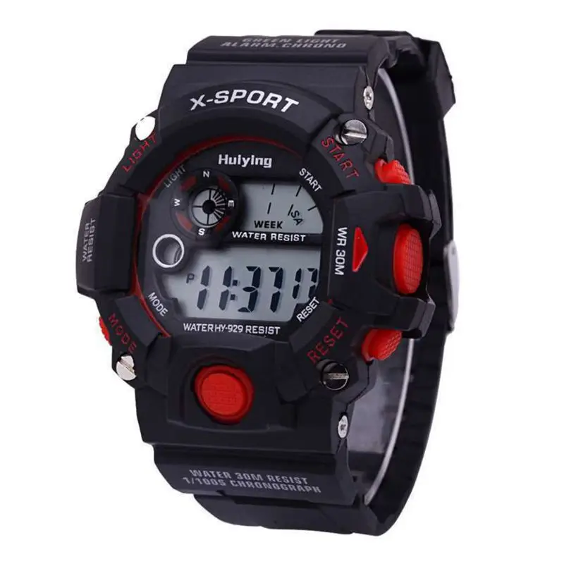 

Fashion Boys Sports Outdoor Watch Student Waterproof Multifunctional Leisure Casual Electronic Watches 19QC