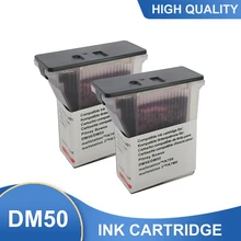 Cartouches à jet d'encre pour envoi postal, 2 pièces, Pitney Bowes 797, 797 – 0, 797 Q, 797 M pour DM50, DM55, K700, K7M0, rouge Fluorescent