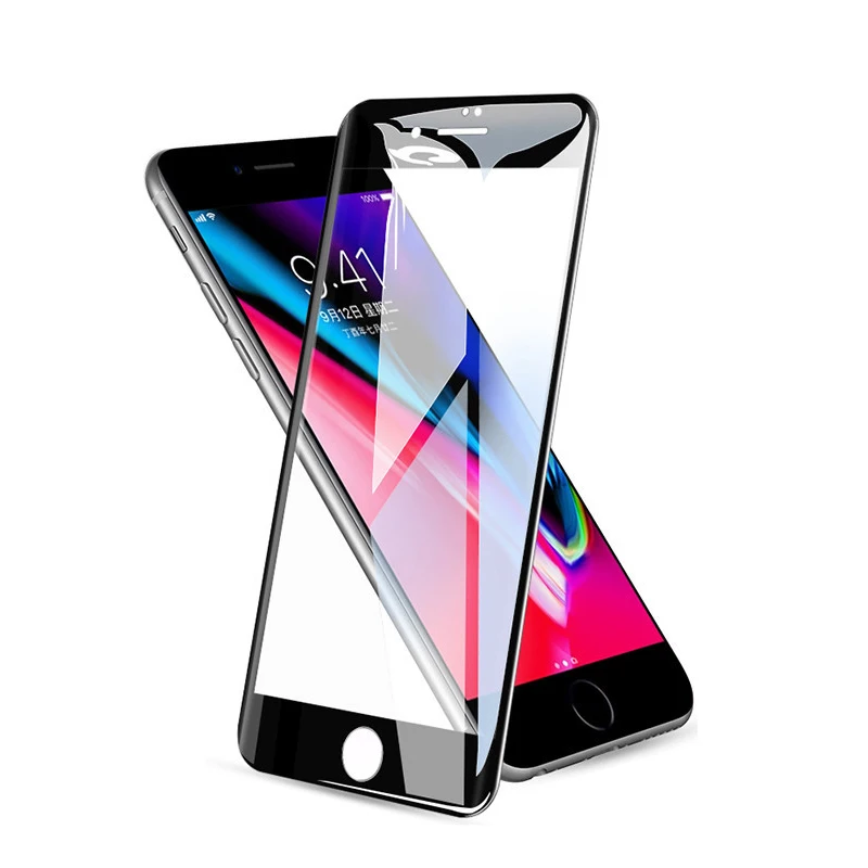 5D изогнутый край Полное покрытие протектор экрана для iPhone 7 6S 8 закаленное стекло