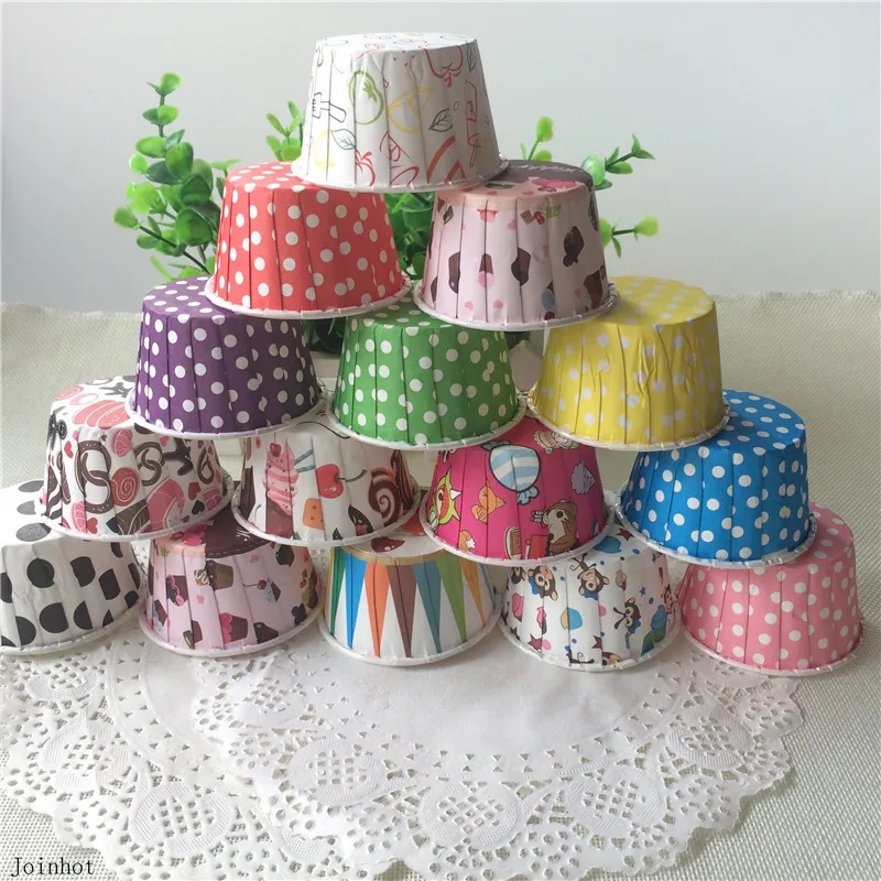

50pcs Paper Cake Forms Cupcake Liner Baking Box Cup Case Party Tray Cake Mold Decorating Tools Cupcake Paper