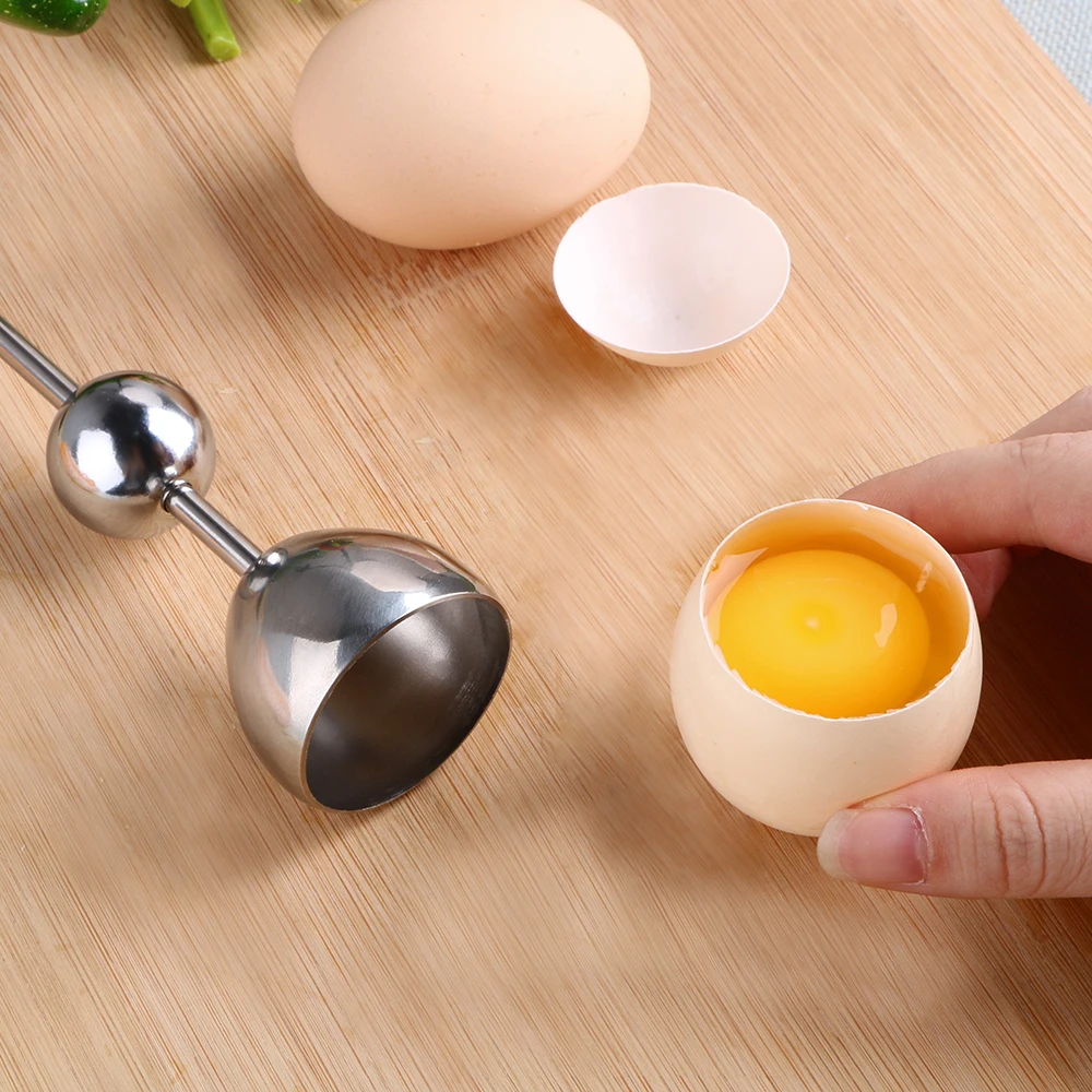 HILIFE Boiled Egg Topper Shell Top Cutter Egg Knocker Opener Stainless Steel Tools Raw Cracker Separator Kitchen Gadgets