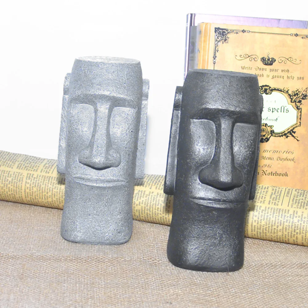 

Piggy Bank Adults Deposit Box Coin Bank Resurrection Island Stone Portrait Creative Home Decoration Huchas Piggy Store ED50MB