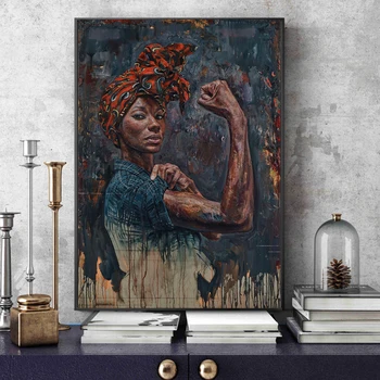 

New arrival diamond painting Powerful Black Women cross stitch diamond mosaic Crystal diamond Embroidery pattern DIY Needlework