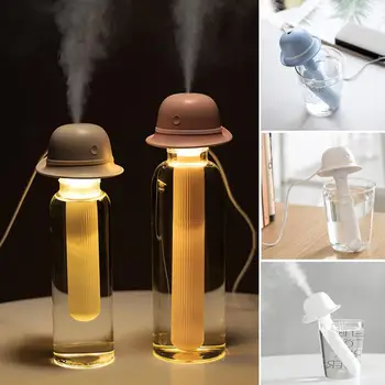 

Aroma Diffuser Air Purifier Ultrasonic Humidifier Formal Hat Shape Portable Creative Moisture Health Care Colorful Light